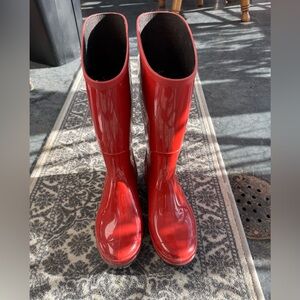 Columbia Glossy Red Women's Rain Boots